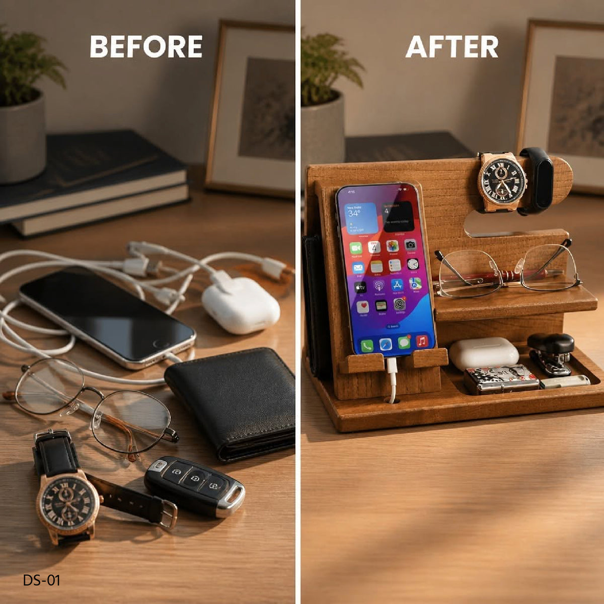 Shukriah Wooden Docking Station-DS-01