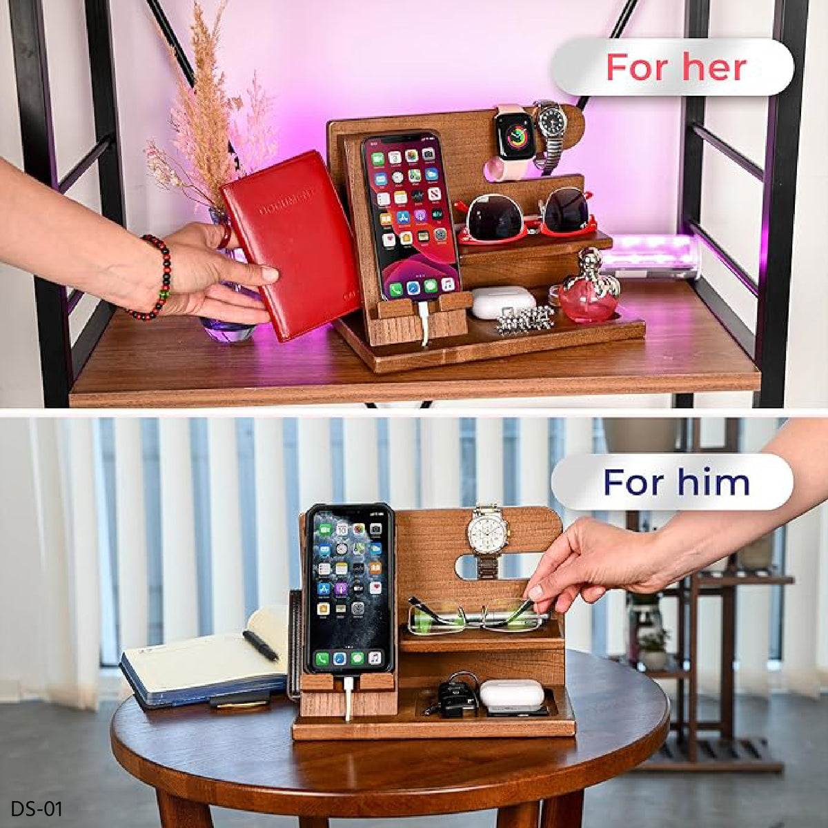 Shukriah Wooden Docking Station-DS-01