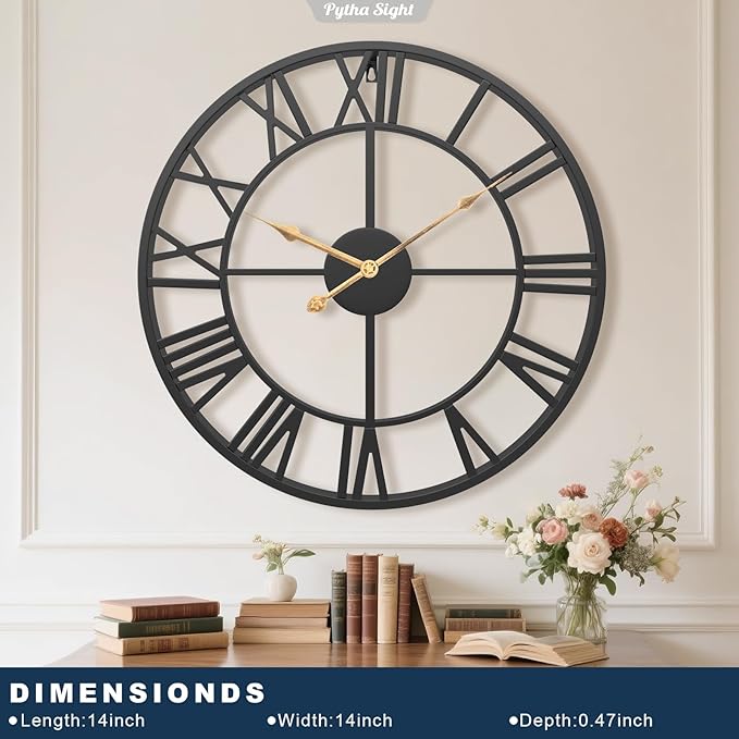 Shukriah Roman Wooden Wall Clock