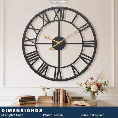 Shukriah Roman Wooden Wall Clock