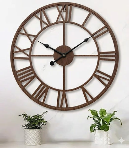 Shukriah Roman Wooden Wall Clock